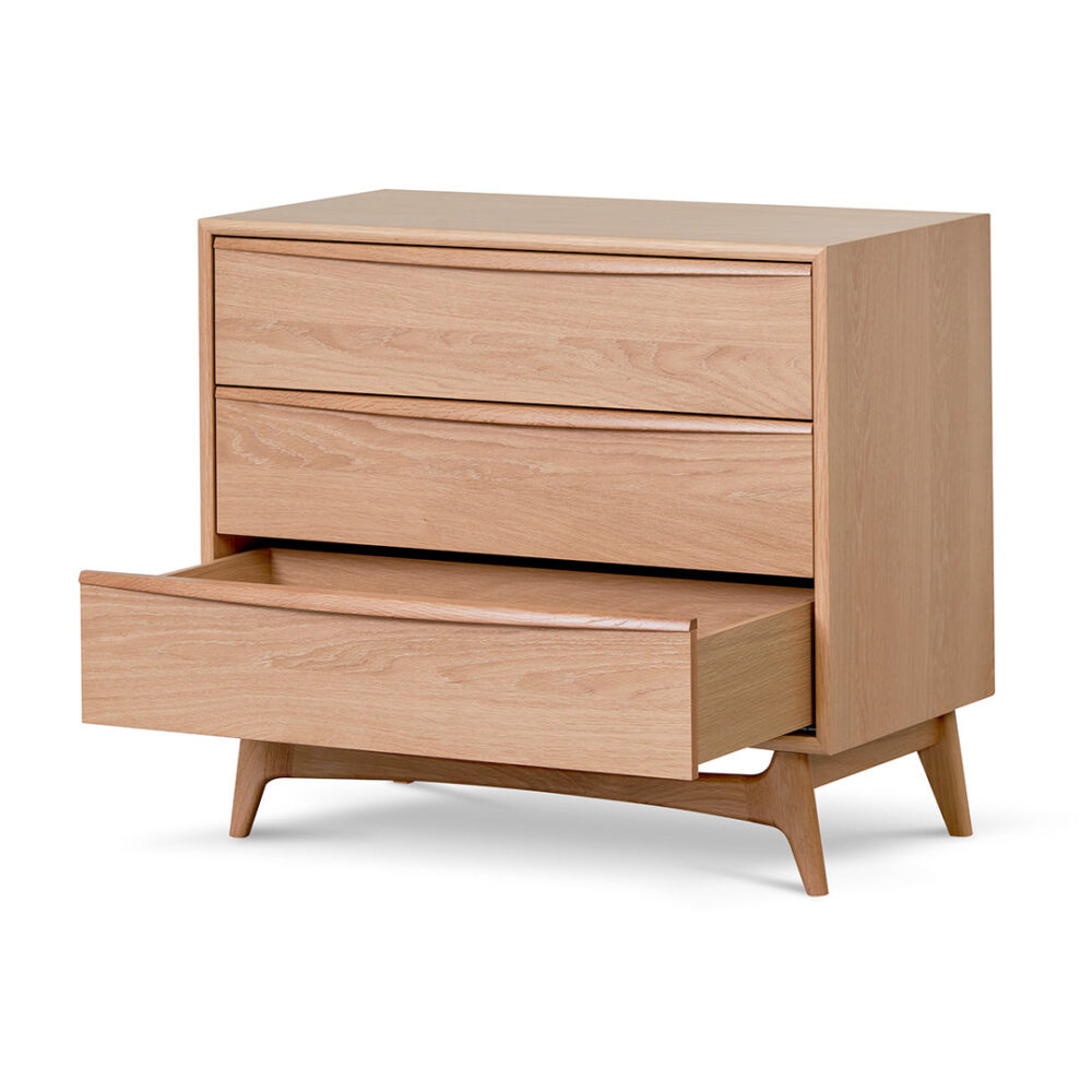 Brendon 3 Drawer Chest - Natural Oak - Image 5
