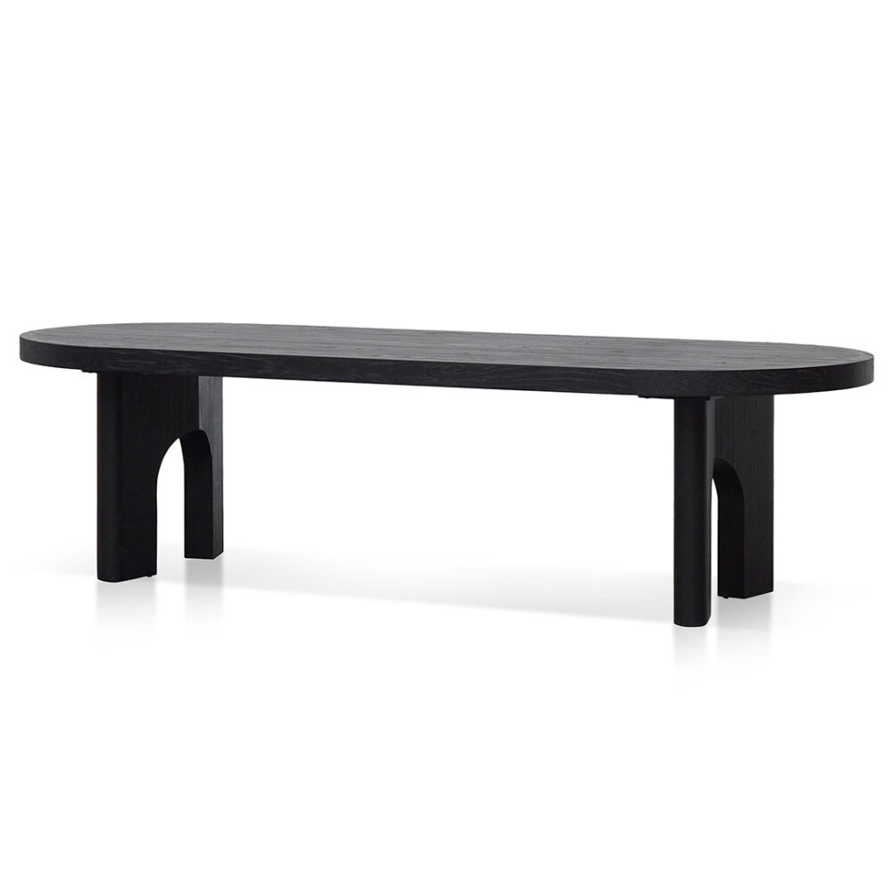 Teresa 2.8m oval dining table - Black
