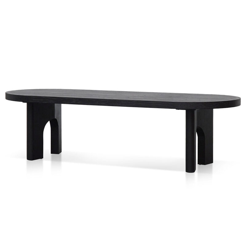 Teresa 2.8m oval dining table - Black