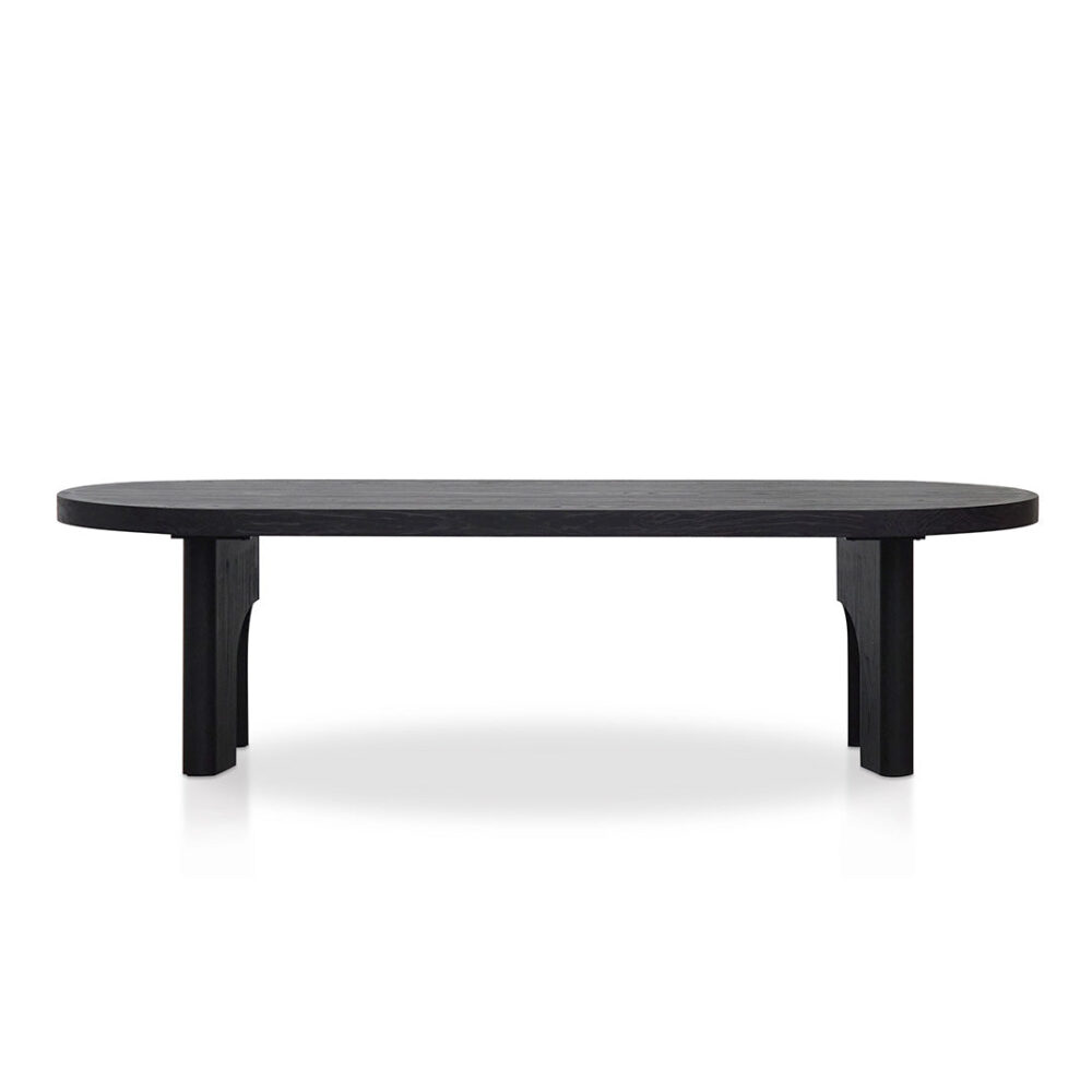 Teresa 2.8m oval dining table - Black - Image 2