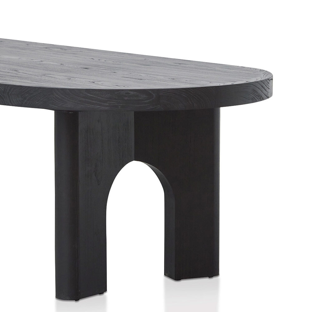 Teresa 2.8m oval dining table - Black - Image 6