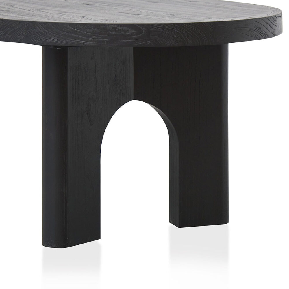 Teresa 2.8m oval dining table - Black - Image 7