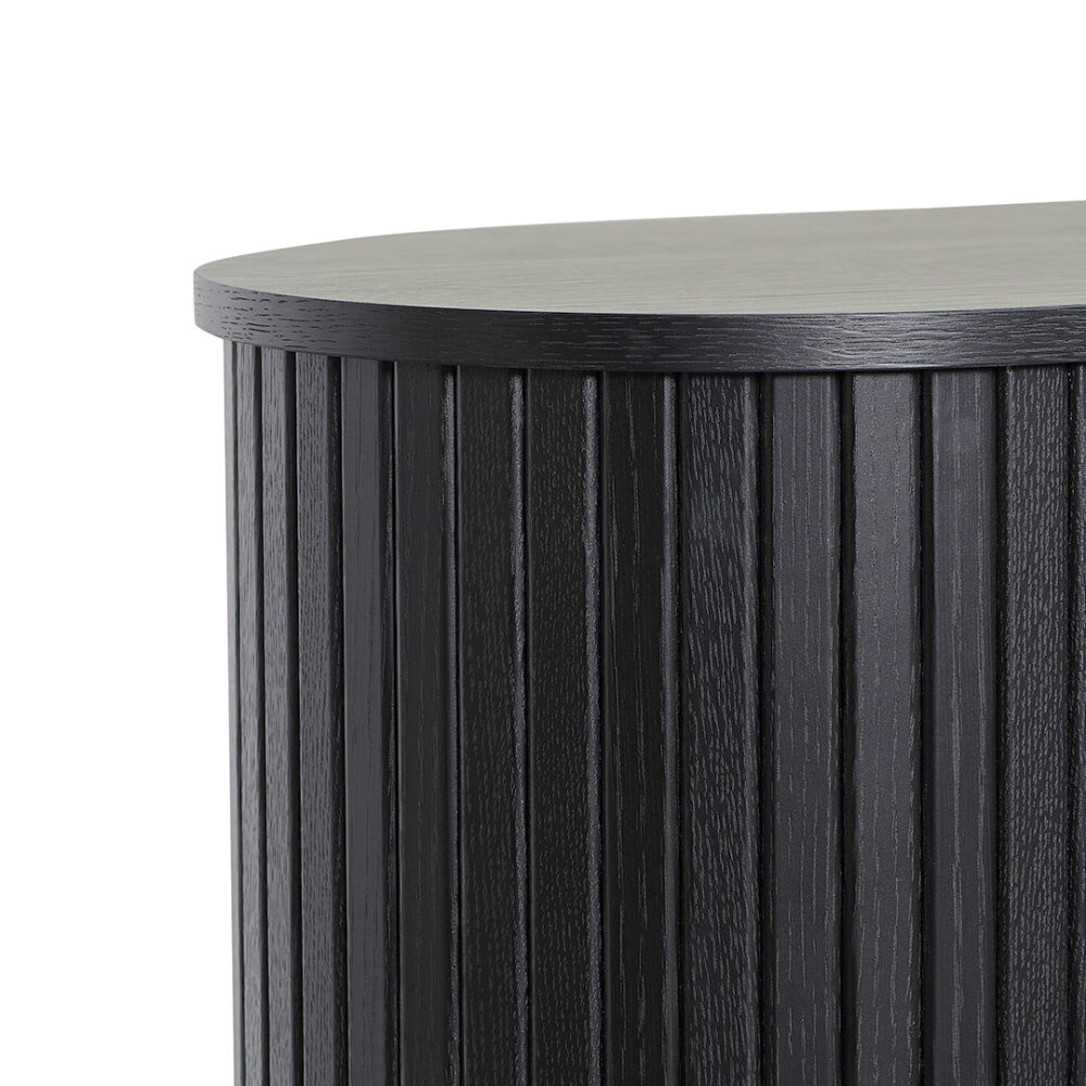 Dania 1.18 (H) Wooden Storage Cabinet - Full Black - Image 6
