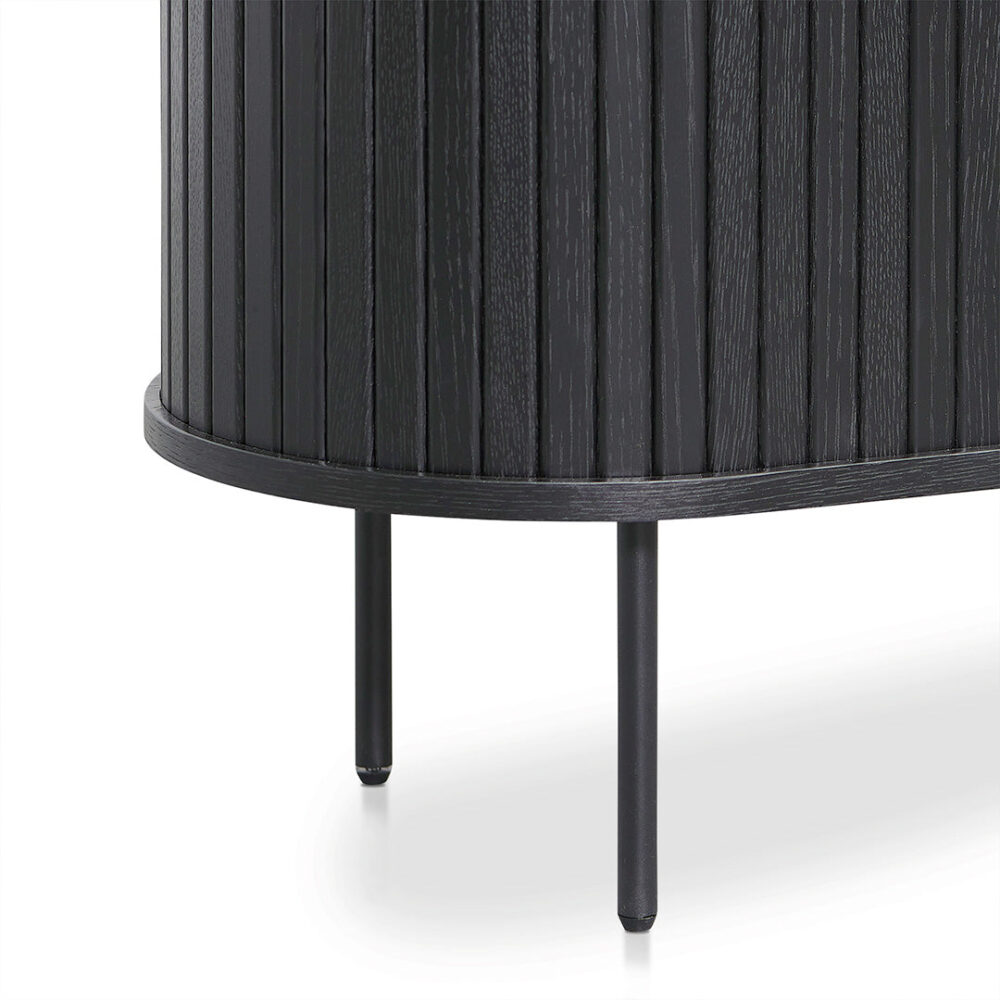 Dania 1.18 (H) Wooden Storage Cabinet - Full Black - Image 7