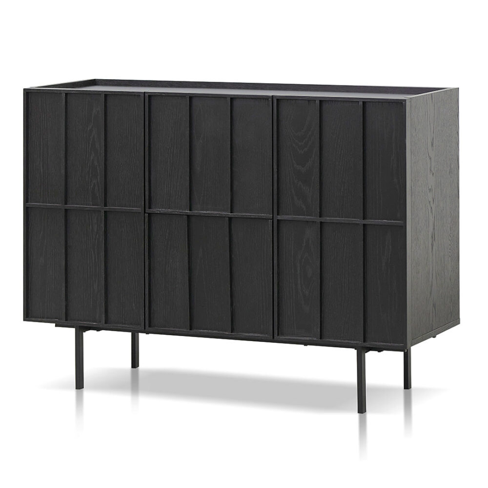 Aniya 1.2m Buffets Unit - Full Black - Image 3