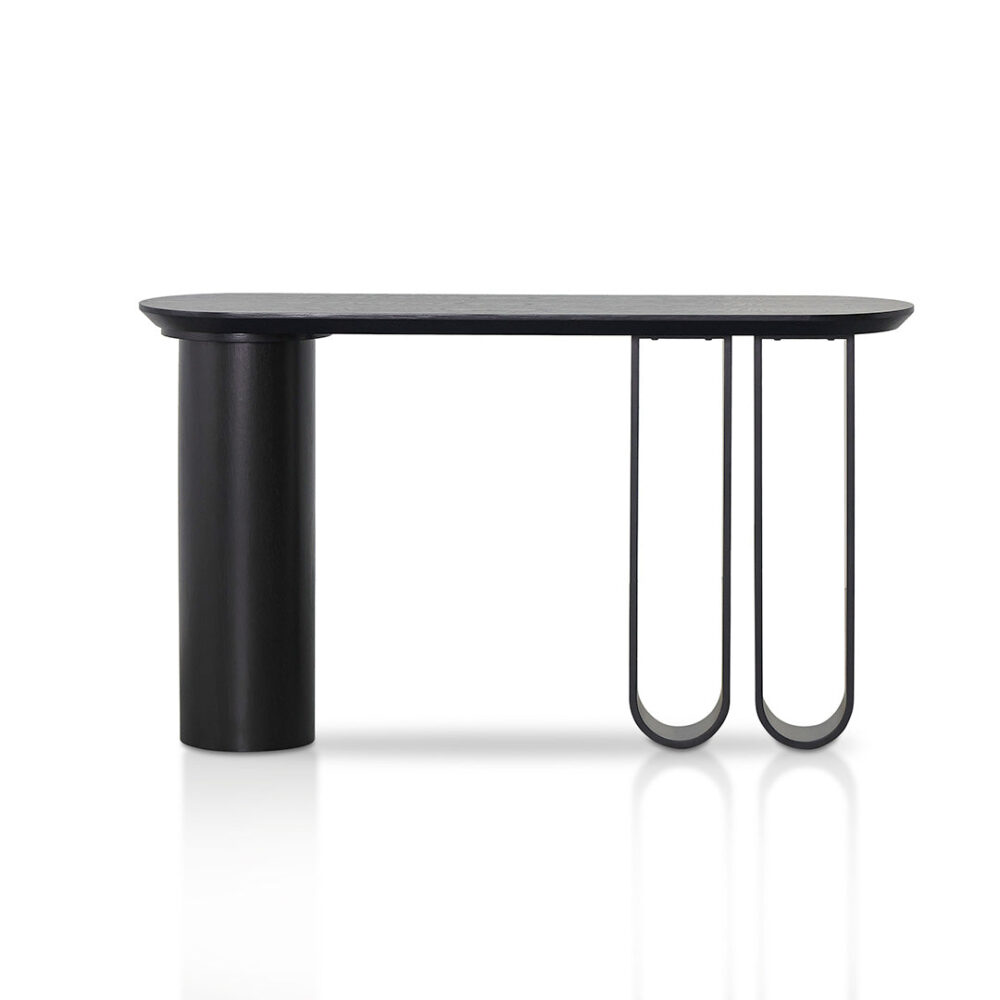 Indiana 1.4m Console Table - Full Black - Image 2