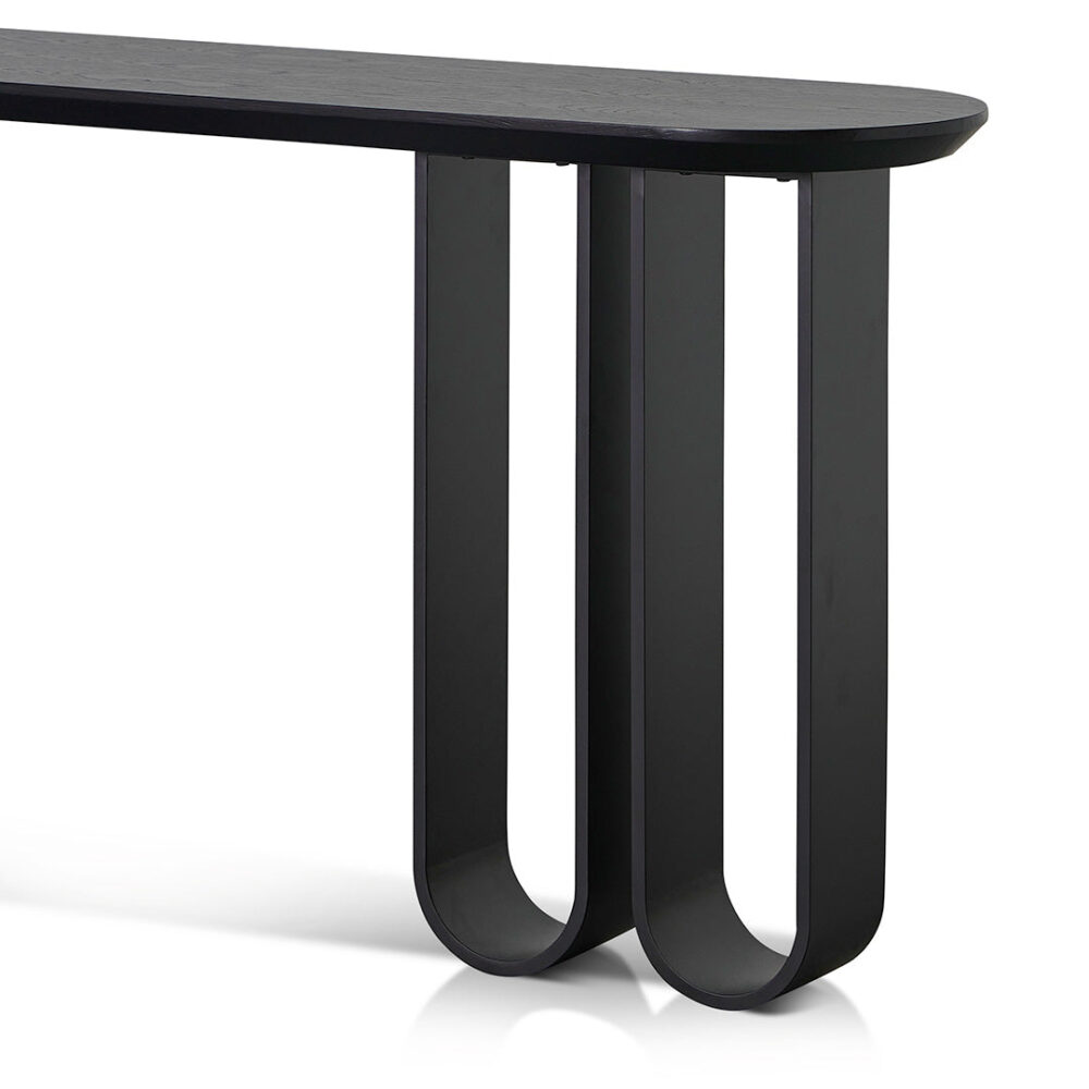 Indiana 1.4m Console Table - Full Black - Image 6