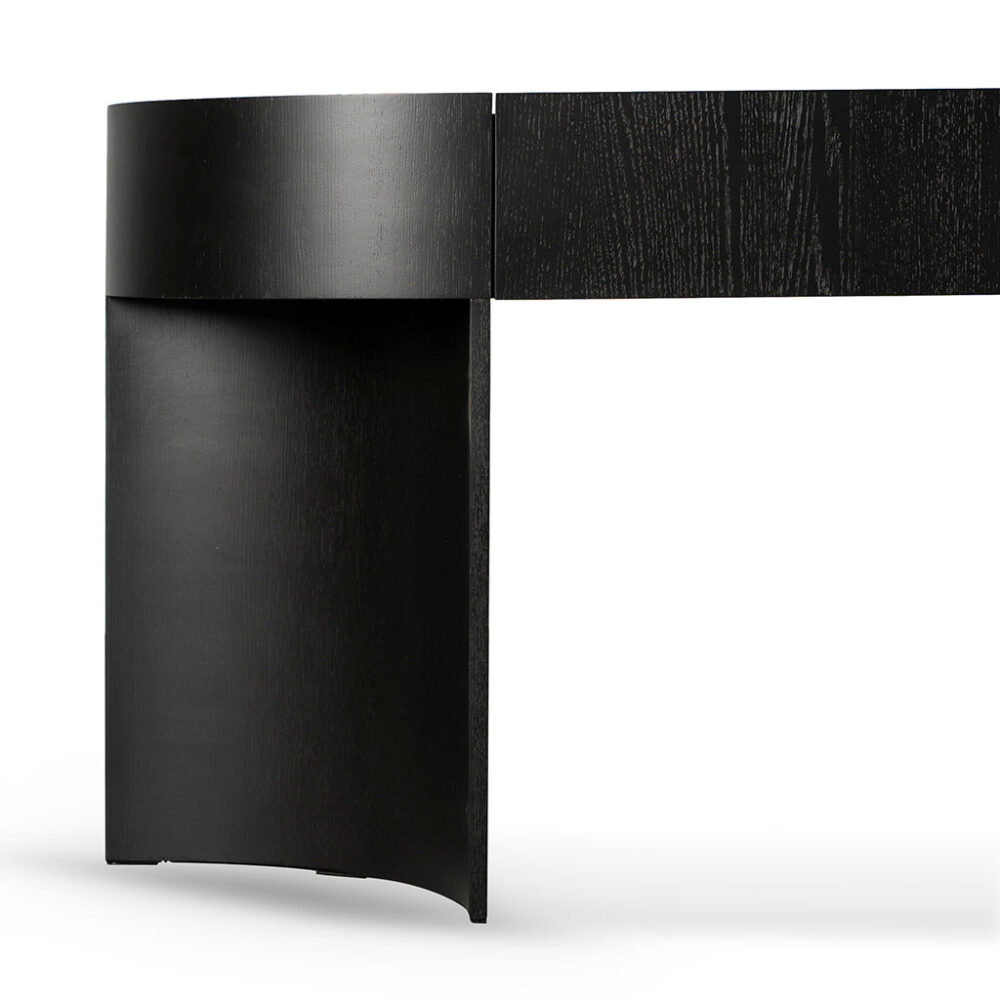 Sohvi 1.5m Console Table - Textured Espresso Black - Image 6