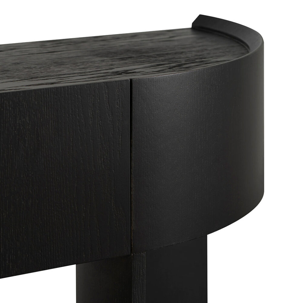 Sohvi 1.5m Console Table - Textured Espresso Black - Image 8