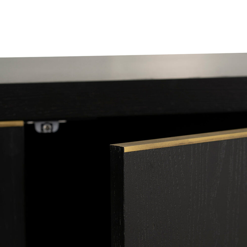 Boran 2m Buffet Unit - Textured Espresso Black - Image 13