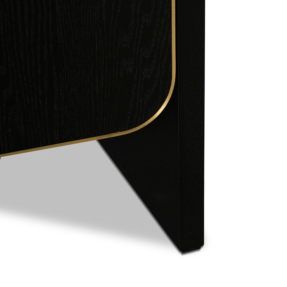 Boran 2m Buffet Unit - Textured Espresso Black - Image 14