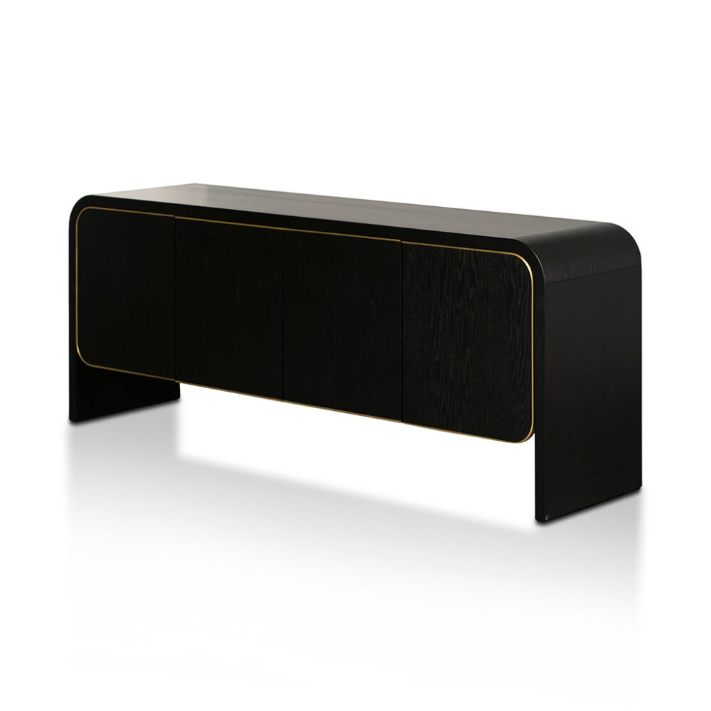 Boran 2m Buffet Unit - Textured Espresso Black