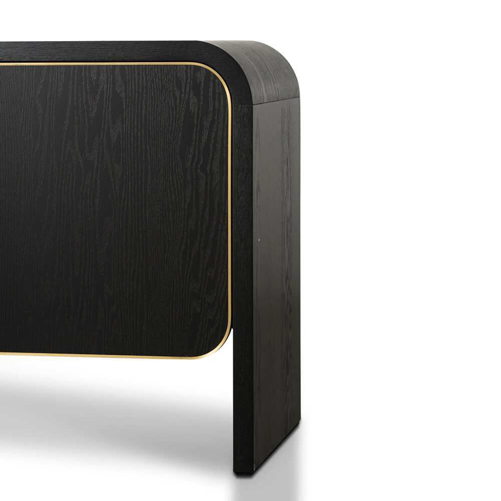 Boran 2m Buffet Unit - Textured Espresso Black - Image 8