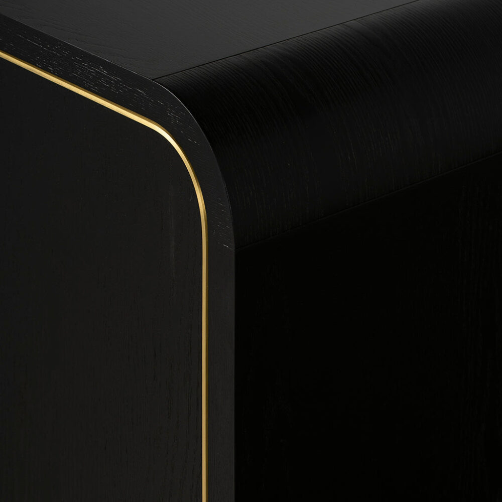Boran 2m Buffet Unit - Textured Espresso Black - Image 9