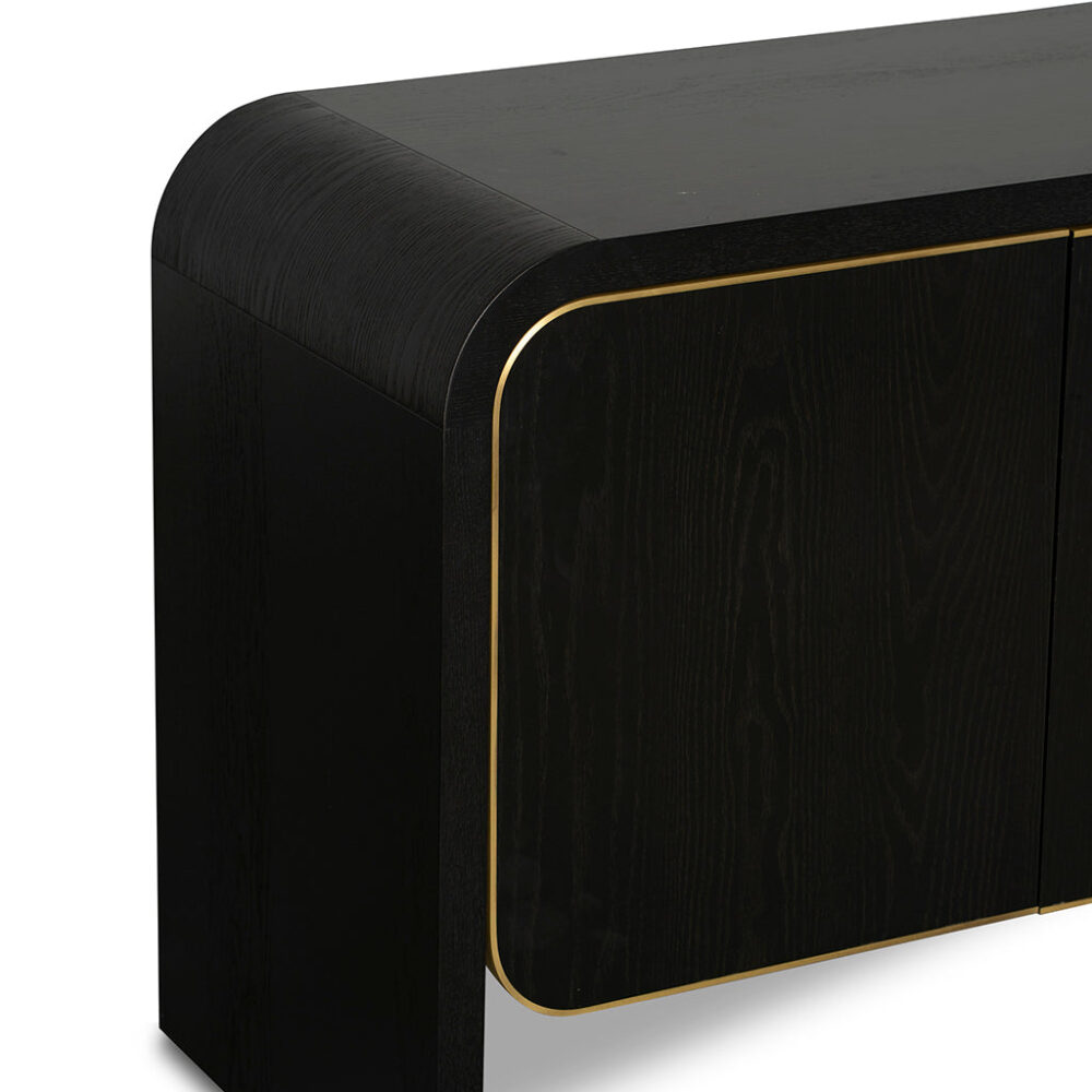 Boran 2m Buffet Unit - Textured Espresso Black - Image 10
