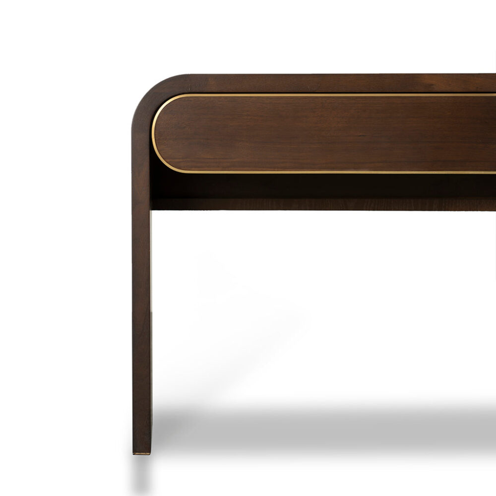 Boran 1.5m Console Table - Walnut - Image 6
