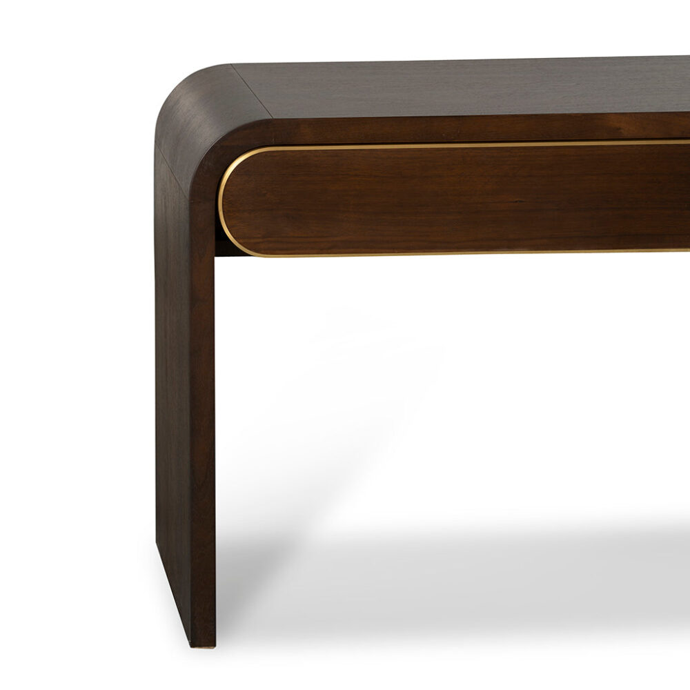 Boran 1.5m Console Table - Walnut - Image 9