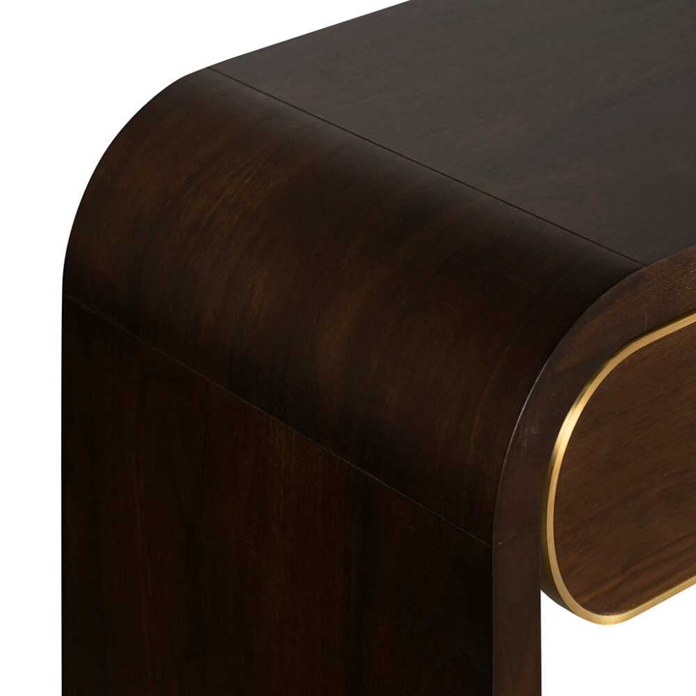 Boran 1.5m Console Table - Walnut - Image 8