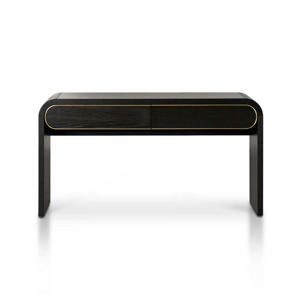 Boran 1.5m Console Table - Textured Espresso Black - Image 2