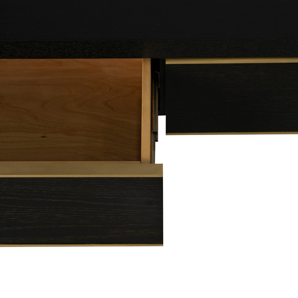 Boran 1.5m Console Table - Textured Espresso Black - Image 11