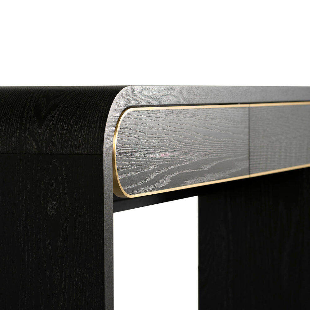 Boran 1.5m Console Table - Textured Espresso Black - Image 13