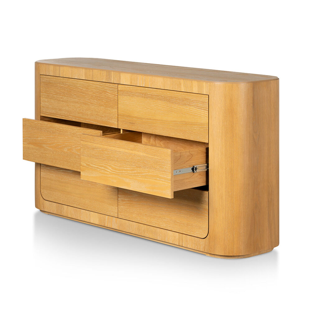 Navin 1.6m Dresser Unit - Dusty Oak - Image 5