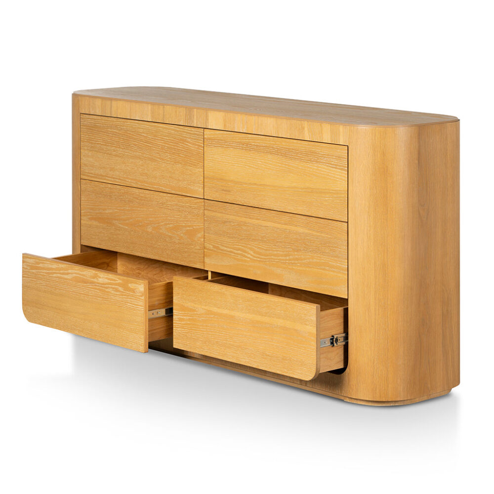 Navin 1.6m Dresser Unit - Dusty Oak - Image 8