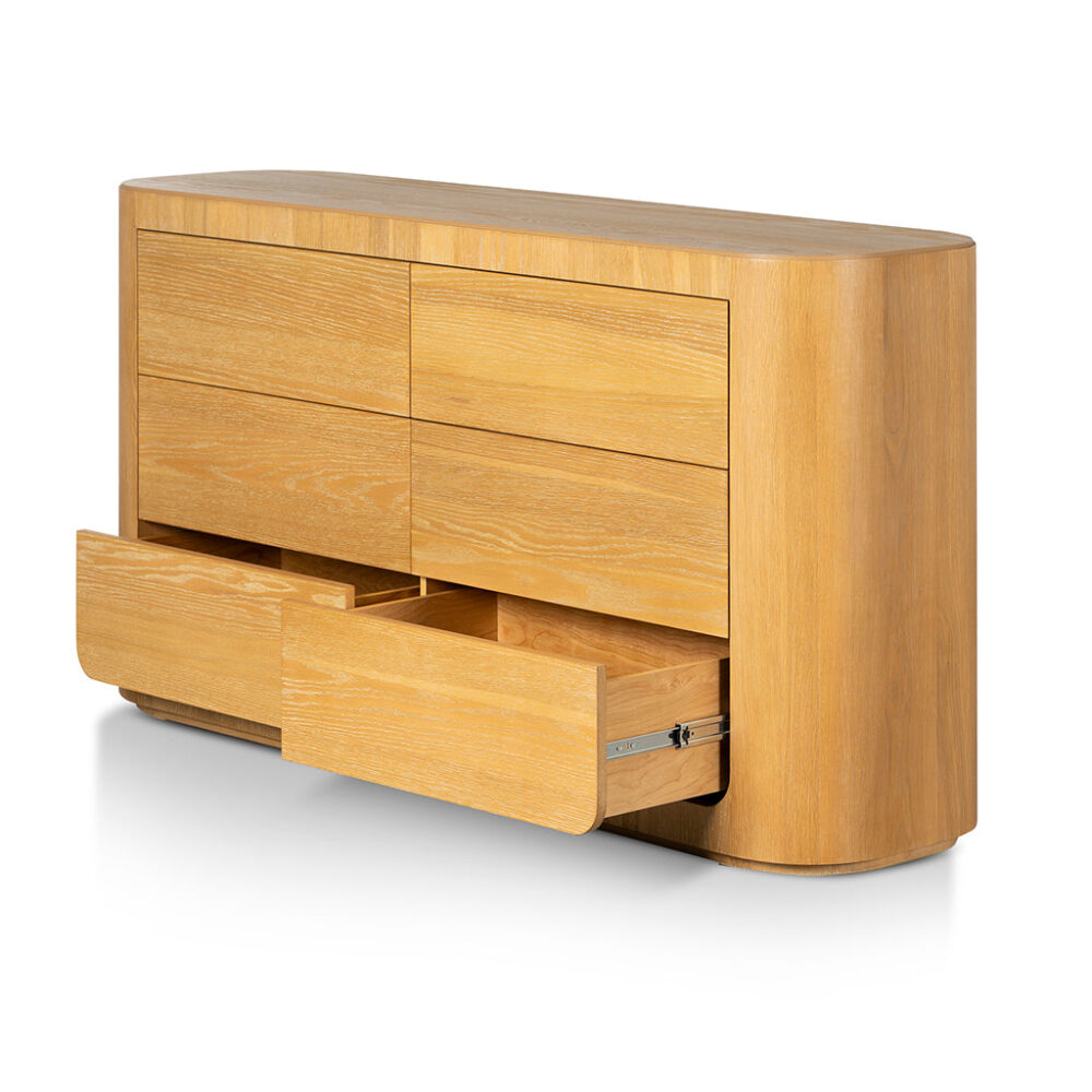 Navin 1.6m Dresser Unit - Dusty Oak - Image 6