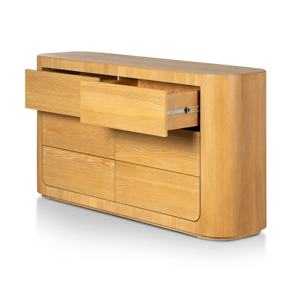 Navin 1.6m Dresser Unit - Dusty Oak - Image 4