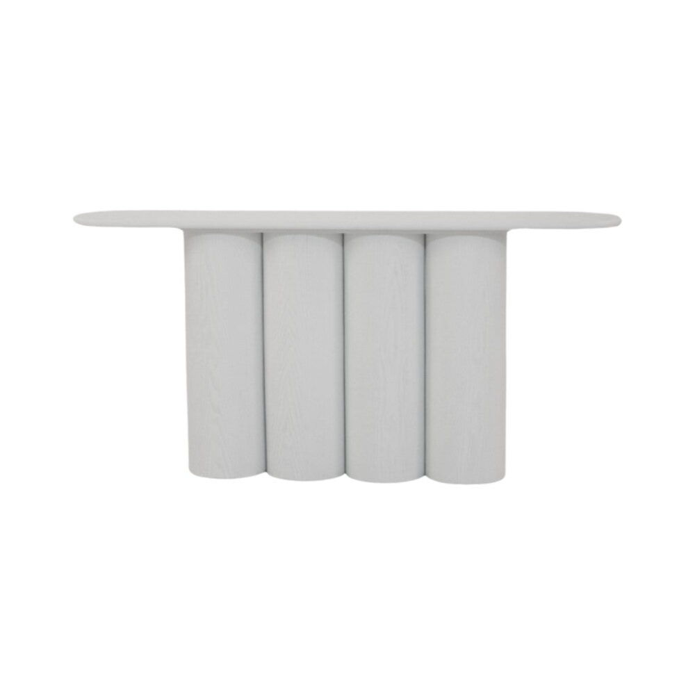 Harlow 1.7m Console Table - Full White - Image 4