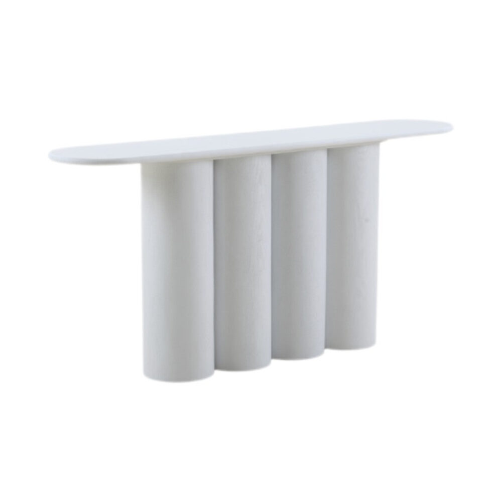 Harlow 1.7m Console Table - Full White
