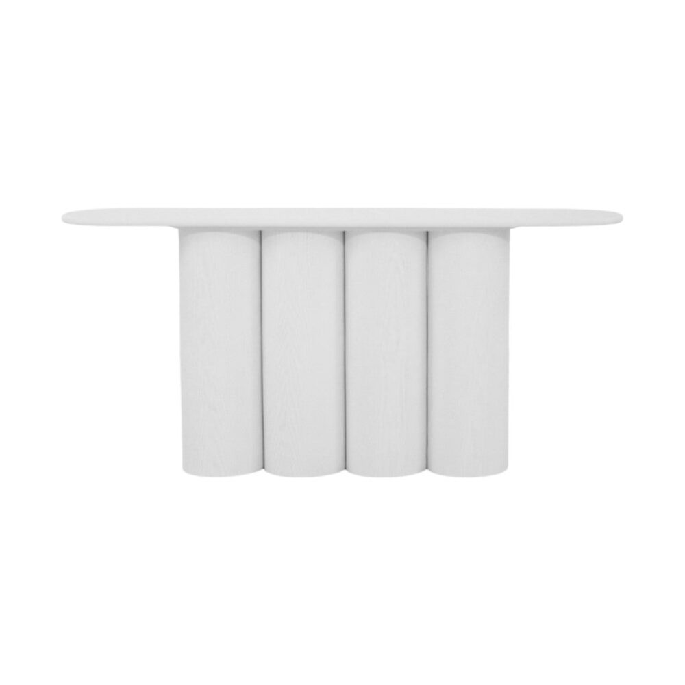 Harlow 1.7m Console Table - Full White - Image 3