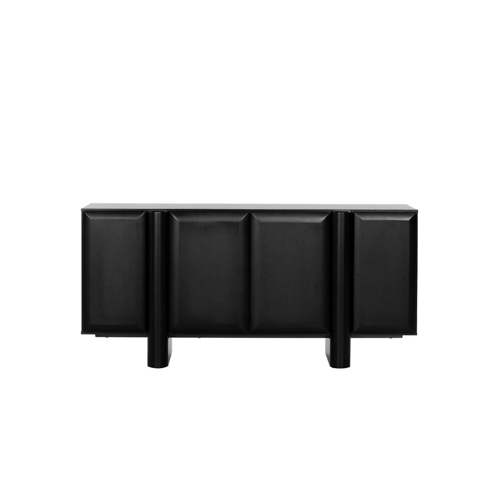 Ariyah 1.6m Sideboard Unit - Full Black - Image 2