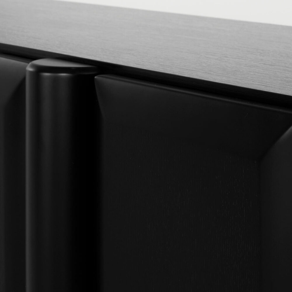 Ariyah 1.6m Sideboard Unit - Full Black - Image 5
