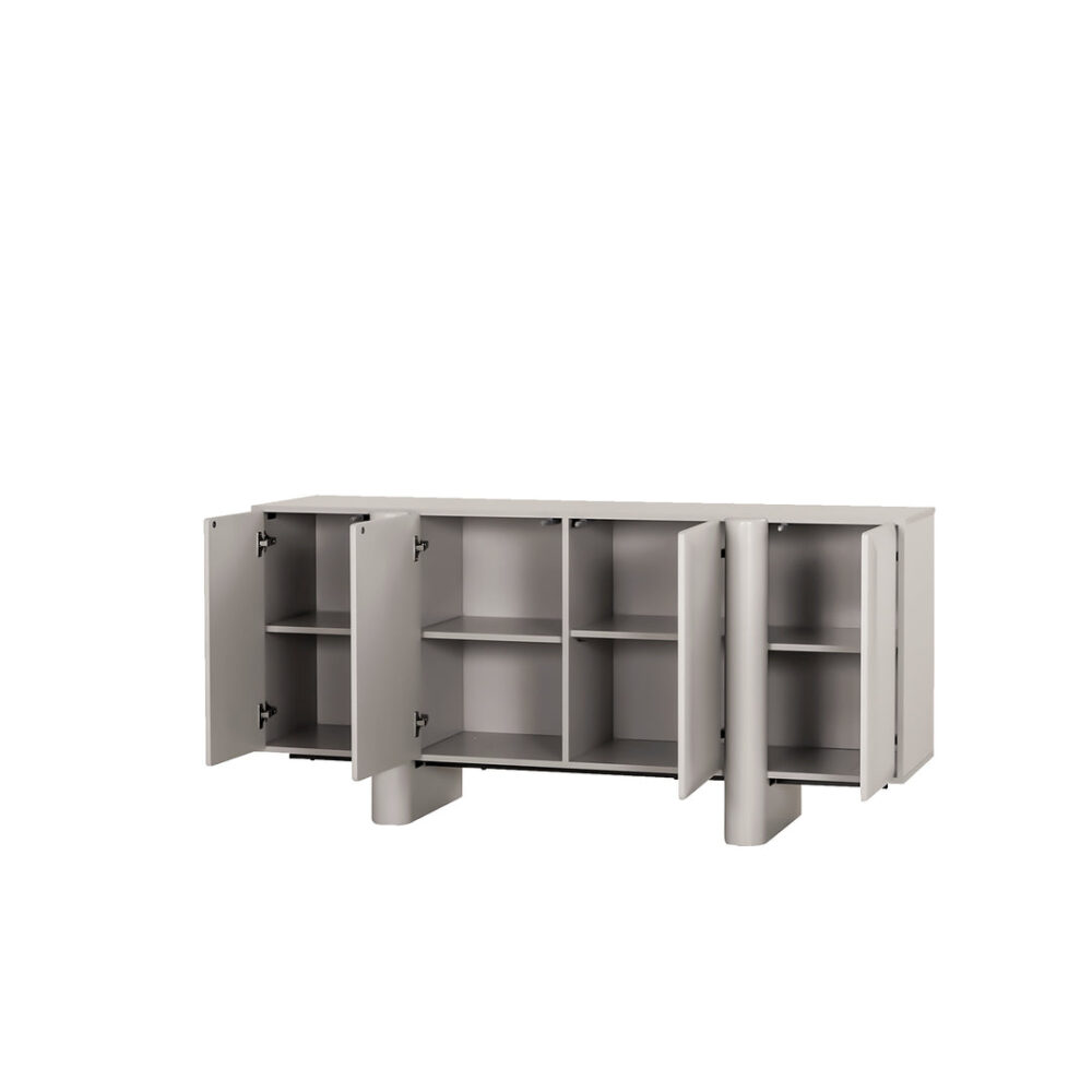 Ariyah 1.6m Sideboard Unit - Light Grey - Image 3