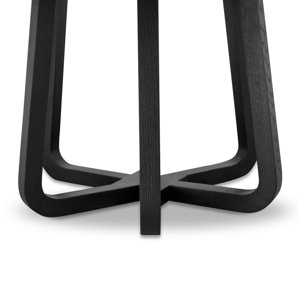 Vanya 1.5m Round Dining Table - Full Black - Image 7