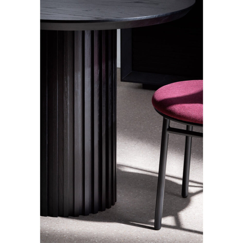 Marty 2.2m Wooden Dining Table - Black Oak - Image 11
