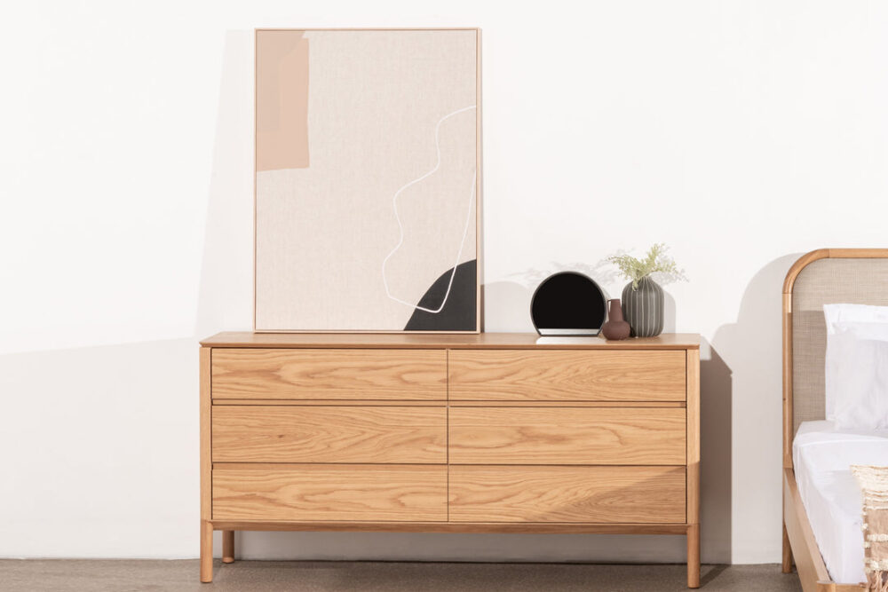 Norris 6 Drawers Wooden Chest - Natural - Image 2