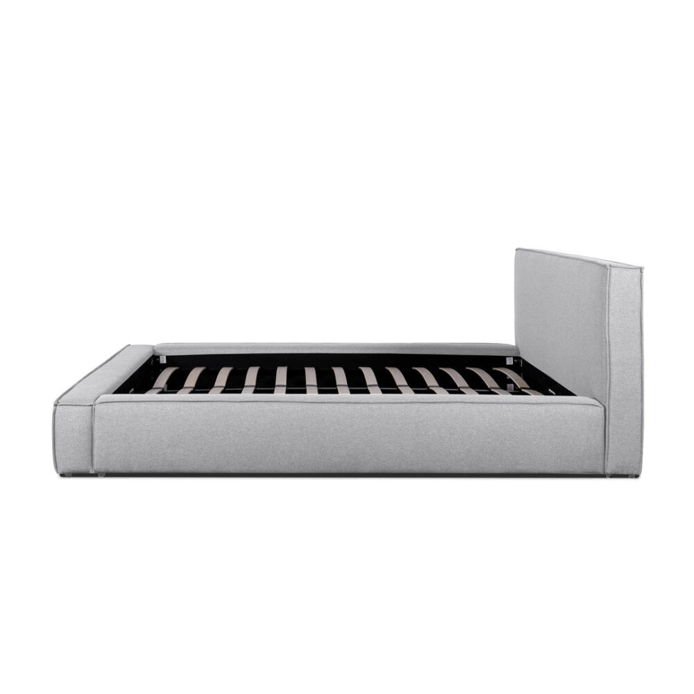 Ex Display - Castillo Fabric King Bed Frame - Pearl Grey - Image 4