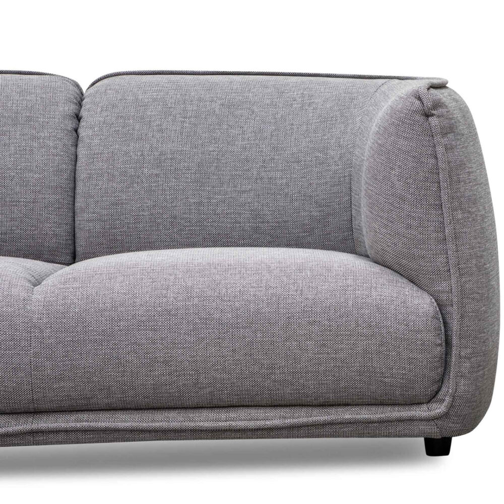 Chapman 2 Seater Fabric Sofa- Graphite Grey - Image 7