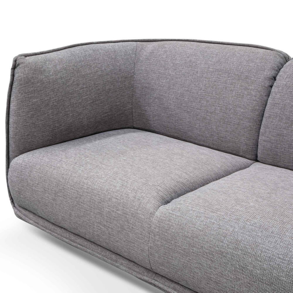 Chapman 2 Seater Fabric Sofa- Graphite Grey - Image 6