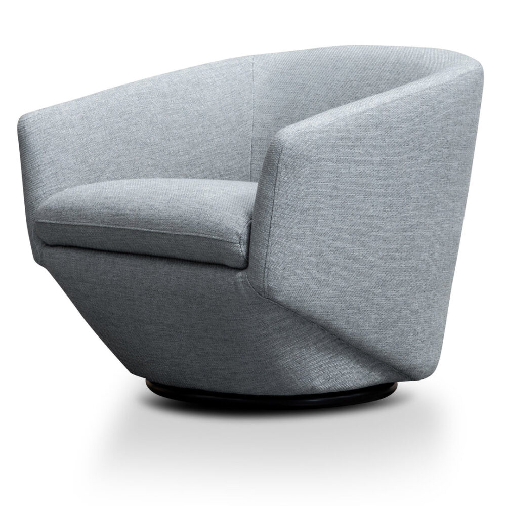 Donna Fabric Lounge Chair - Light Grey
