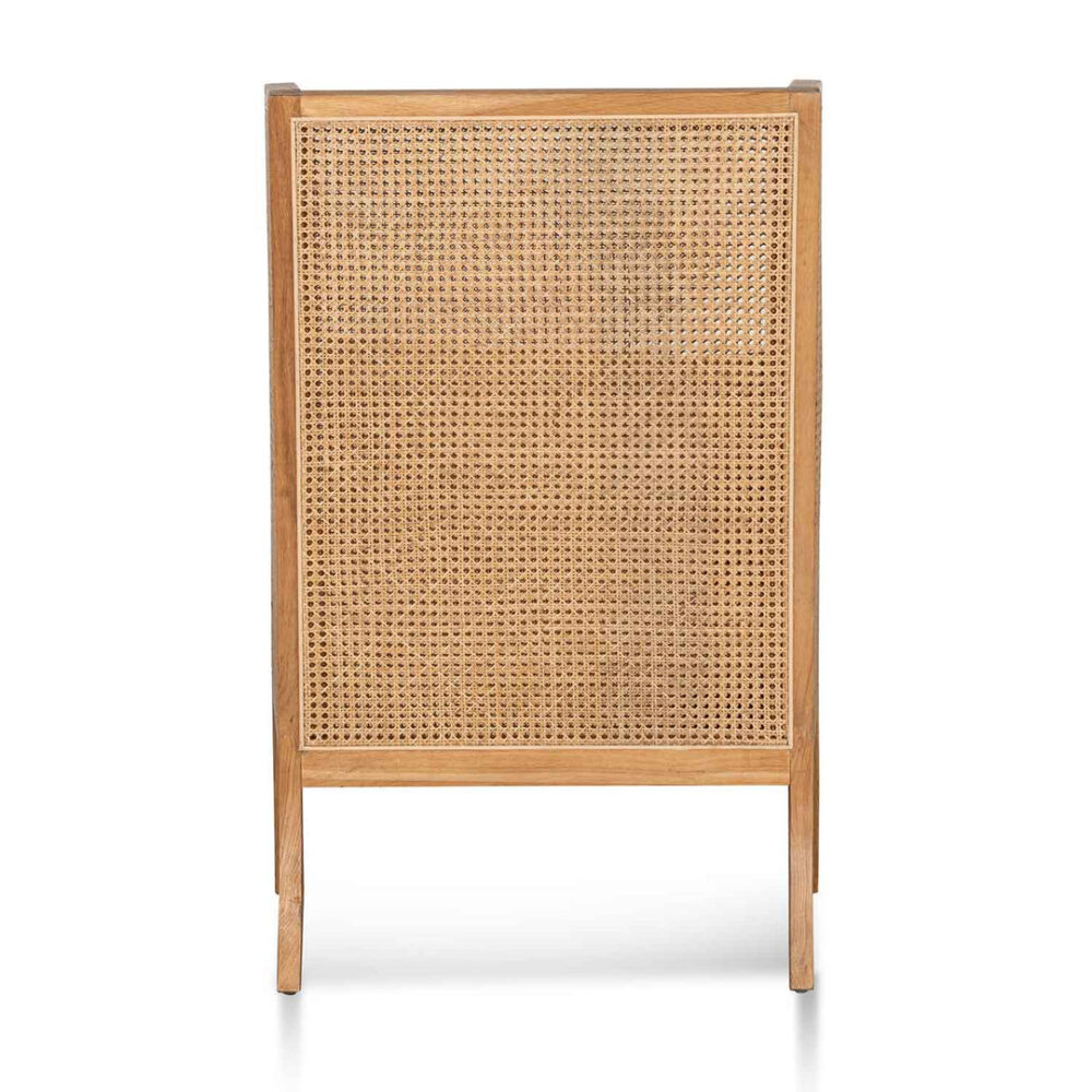 Lowell Wingback Rattan Armchair - Distress Natural - Sand White - Image 6