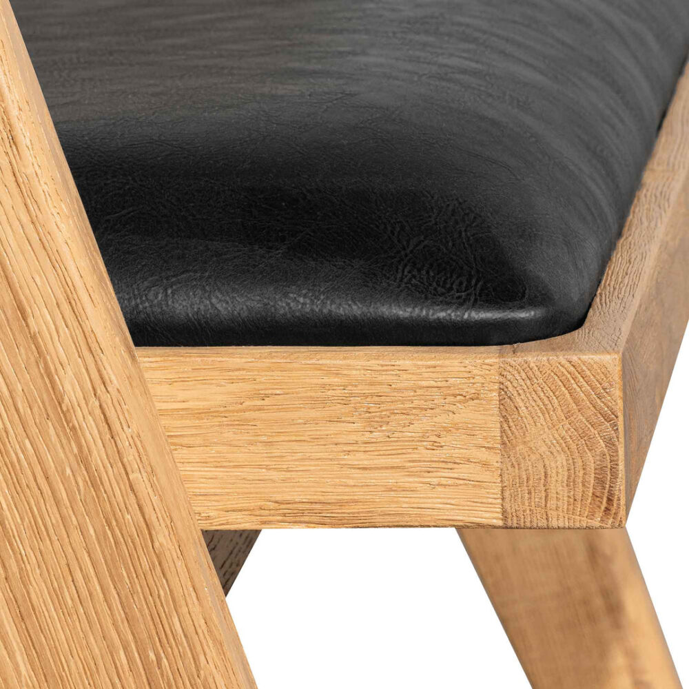 Castro Rattan Armchair - Distress Natural and Black Seat - Image 14