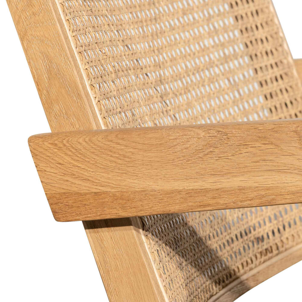 Castro Rattan Armchair - Distress Natural and Black Seat - Image 11