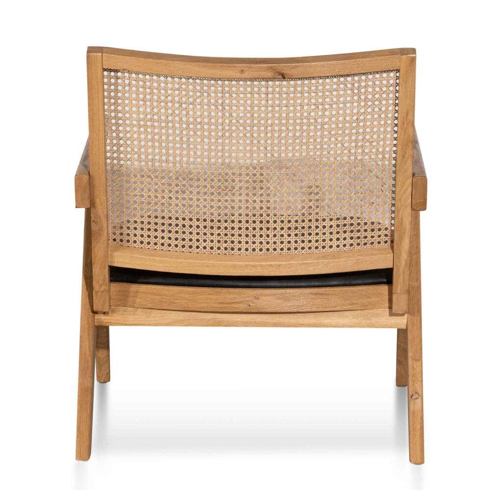 Castro Rattan Armchair - Distress Natural and Black Seat - Image 7