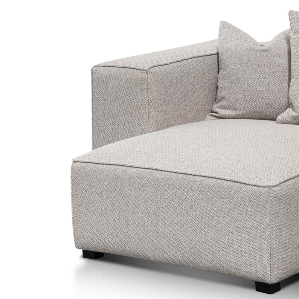 Casey 3 Seater Left Chaise Sofa - Sterling Sand - Image 4