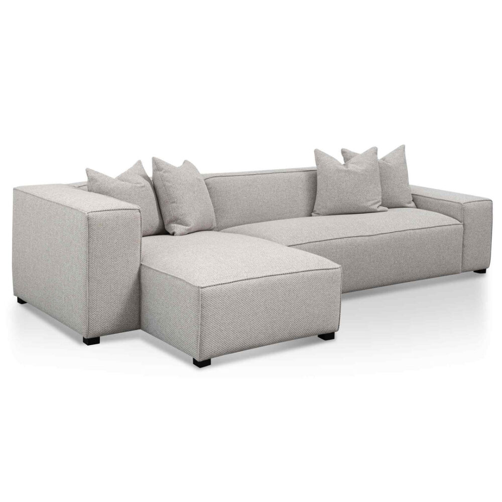 Casey 3 Seater Left Chaise Sofa - Sterling Sand - Image 3