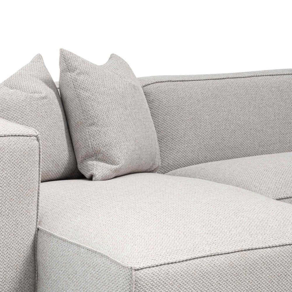 Casey 3 Seater Left Chaise Sofa - Sterling Sand - Image 5