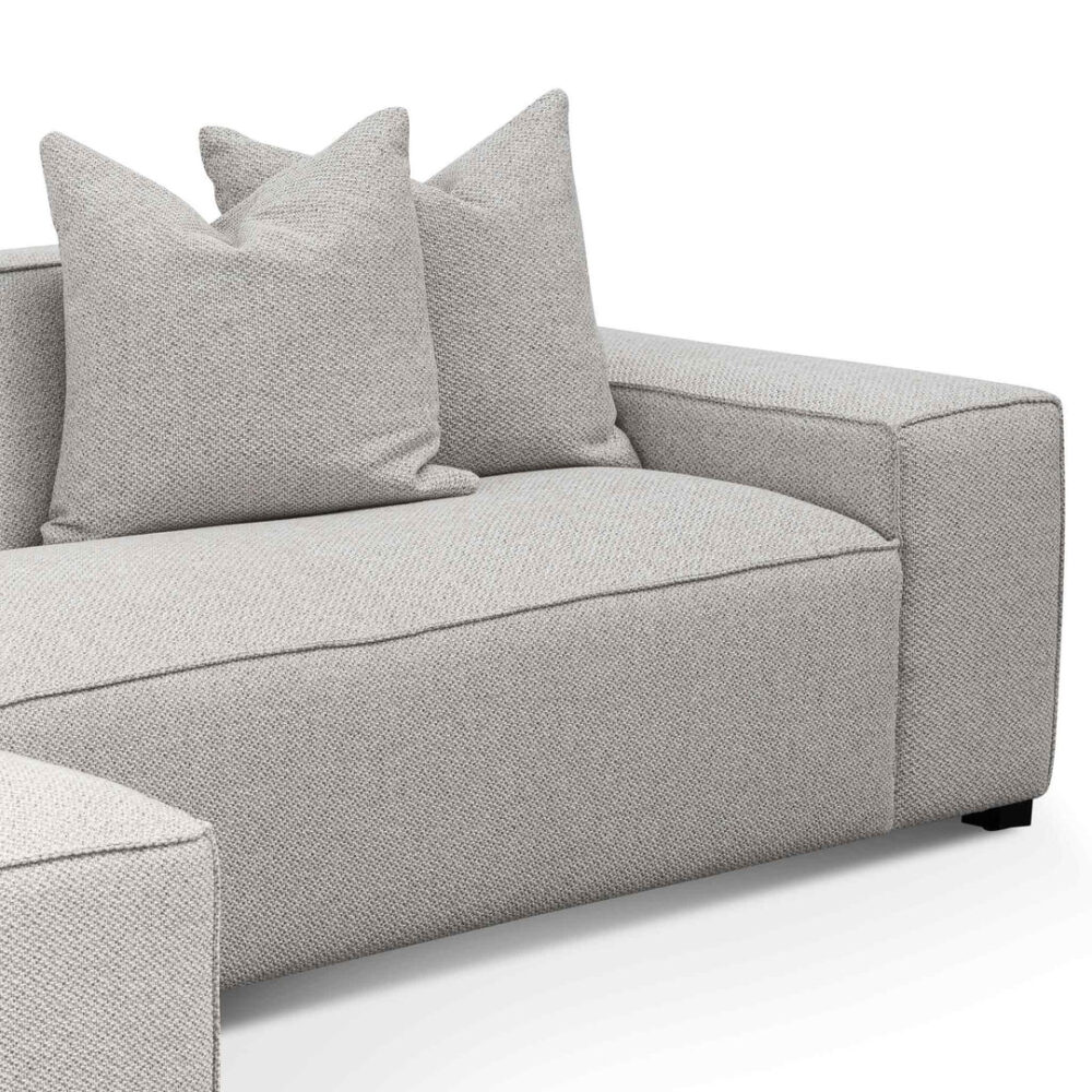 Casey 3 Seater Left Chaise Sofa - Sterling Sand - Image 6